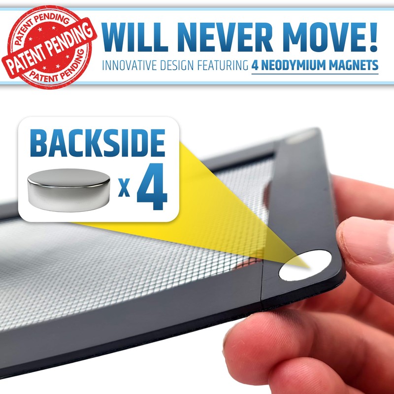 Powerful Magnetic Vent Screen Mesh Covers (3-Pack) That Will Never