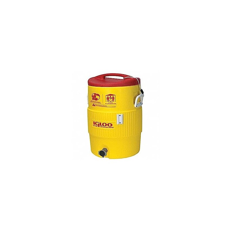 Igloo 385-48153 Heat Stress Solution Water Coolers, 5 gal, Red/Yellow