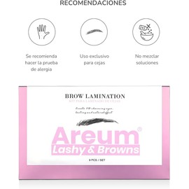 Kit de Laminado de Cejas Areum Lashy & Browns, Duración 3 Semanas, No Irrita, Aspecto Natural, Da Volumen