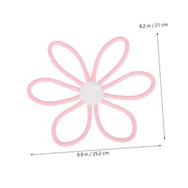 Ciieeo 3 Pcs Boho Flower Nursery Wall Decor Rope Flower Hanging Ornaments for Bedroom Lightweight Handwoven Versatile Floral Decoration for Home and Classroom