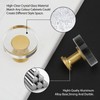 LONTAN 10 Pack Gold Knobs Glass Dresser Knobs Crystal Cabinet