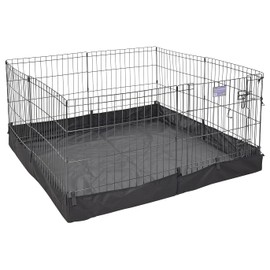 MidWest Homes for Pets Square Exercise Pen Fabric Mesh Bottom