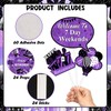 Purple and Black Retirement Decorations - 24PCS Retirement Photo Booth