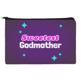 Sweetest Godmother Makeup Cosmetic Bag Organizer Pouch