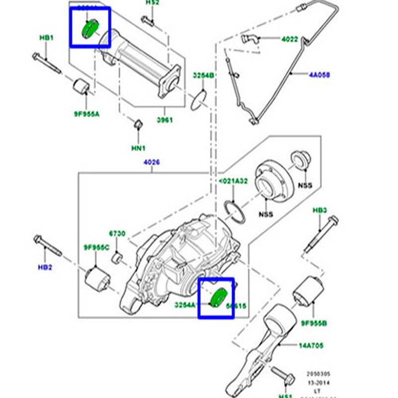 GENUINE DRIVESHAFT SEAL AXLE COMPATIBLE WITH LAND ROVER RANGE ROVER