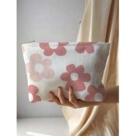 Floral Pattern Makeup Bag, Casual Versatile Storage Bag, Travel Makeup Bag, Suitable for Women and All Kinds Of Occasions:_Multicolor_one-size