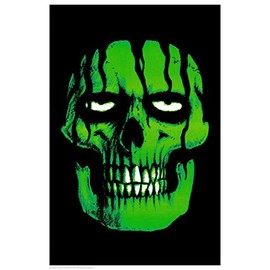 Green Zombie - Non-Flocked Blacklight Reactive Poster - 24" x 36"