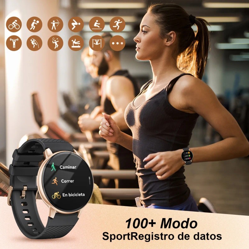 Smartwatch Mujer Moda Reloj Inteligente Deportivo Regalos