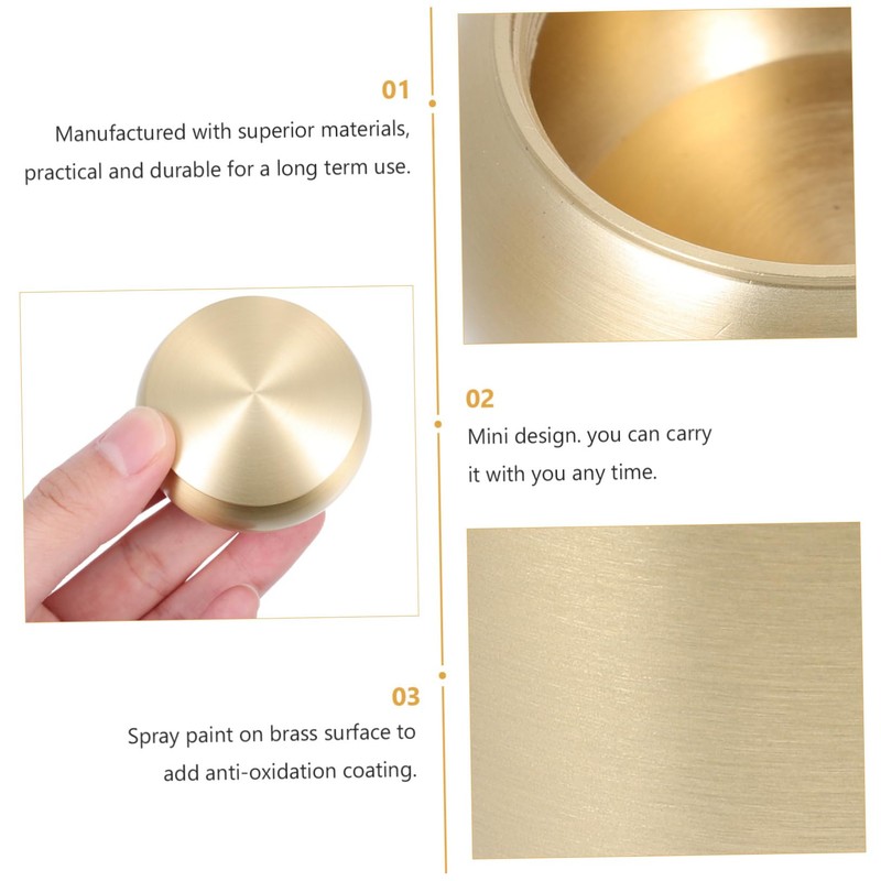 Ciieeo Mini Copper Box Portable Tea Canister with Airtight Seal