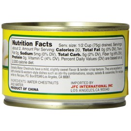 Dynasty Water Chestnuts Sliced, 218ml