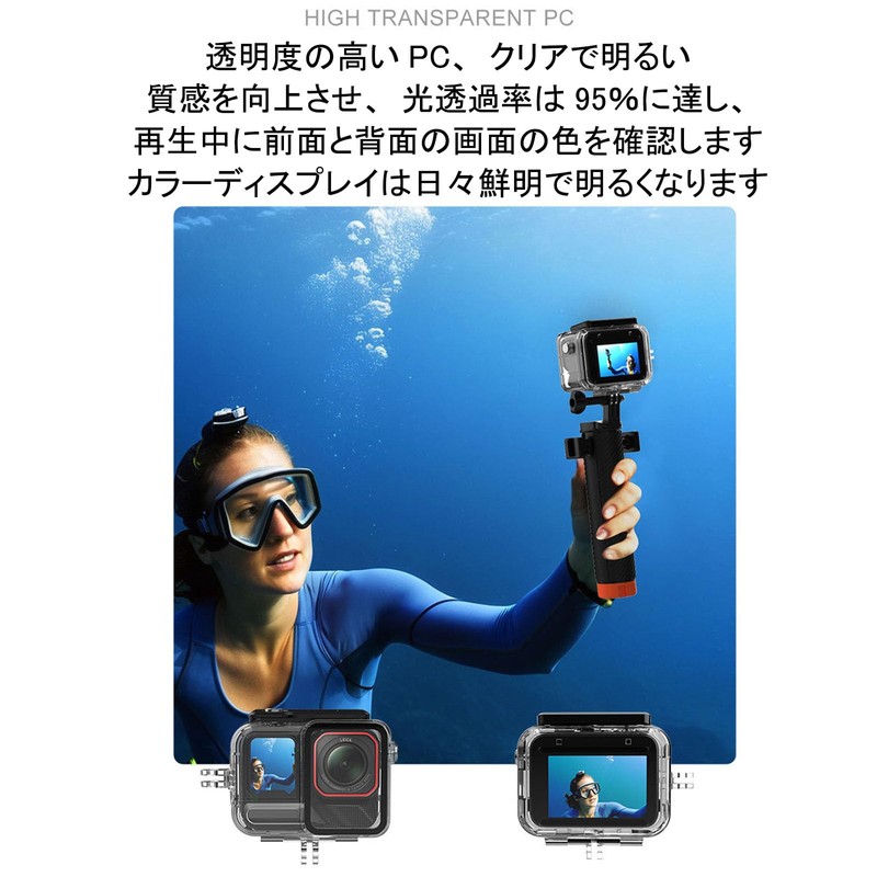 Taoricup Insta360 Ace Pro 2 New Waterproof Case, Portrait and