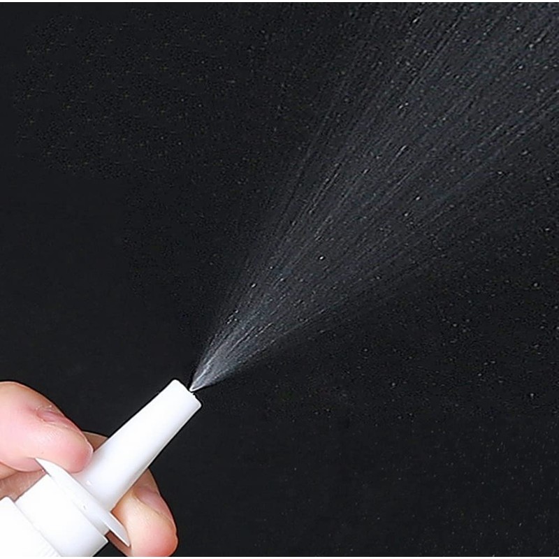 XINGZI 6PCS Travel-Sized 5ML Empty Refillable Amber Glass Nasal Spray