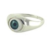 apop nyc 925 Sterling Silver Green Evil Eye Ring size