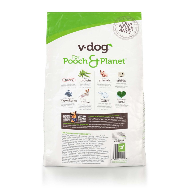 V-dog Vegan Mini Kibble Dry Dog Food (4.5 LB) Small