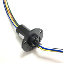 Taidacent 6 Wires12 Wires 2A 5A 10A 15A 20A 30A Collector Ring Rotary Electrical Contact Electrical Slip Ring Joint Rotary Connector (6 Wires 10A)