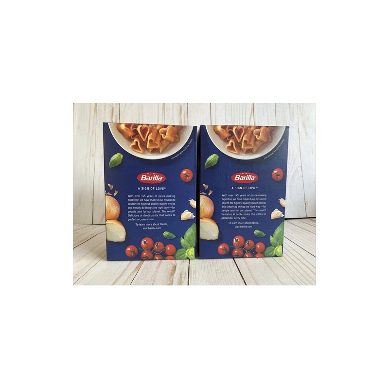 Barilla Limited Edition Heart Shaped Pasta Exp 7-2027 2 Boxes