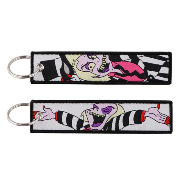 Pinstant Beetlejuice Cartoon Comedy Animated TV Show Keychain Key Tag