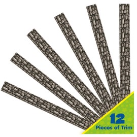 Eureka Curiosity Garden Stone Wall Decorative Classroom and Bulletin Board Trim for Teachers, 2.25" Wide, 12 Strips for 37 Total Feet