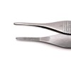 10 Pcs Dental Adson Dressing Tweezers 12cm Forceps Serrated Tip