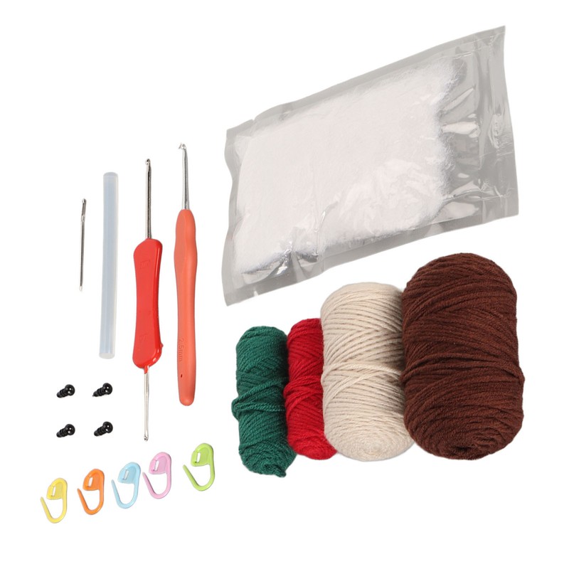 Hedgehogs Crochet Kit with Yarns Crochet Hook Stuffing DIY Learn