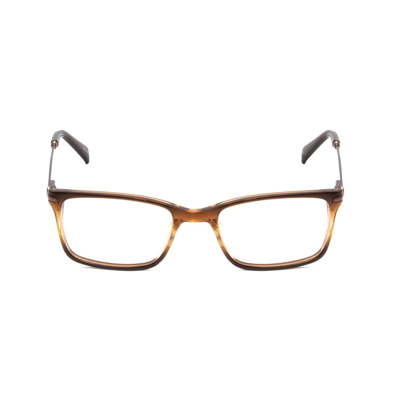 Calabria Ernest 4679 Square Reading Glasses +0.75 Brown Honey Clear