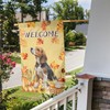 Autumn Fall Beagle Dog Pumpkin Harvest Garden Flag Welcome Party
