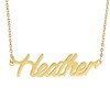 AOLO 18k Gold Plated Heather Name Pendant Necklace Initial Nameplate