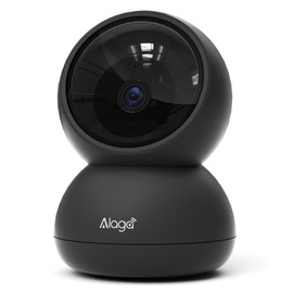 Alaga Security Indoor Cam 3K Indoor Surveillance Camera, WiFi, Swivelling, Indoor Camera Surveillance with Night Vision, Persons Pet Detection, Includes One Month of Cloud Storage
