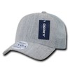 DECKY 6 Panel Curve Bill Trucker Cap, Heather Grey