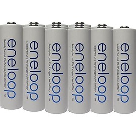 Eneloop Panasonic 4rd Generation 12 Pack AA NiMH Pre-Charged Rechargeable Batteries -Free Battery Holder- Rechargeable 2100 Times.
