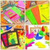 80 Sheets Fluorescent Coloured Cardstock - 8 Colours Art Crafts