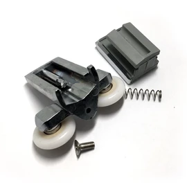 2 x Twin Bottom Zinc Alloy Shower Door ROLLERS/Runners/Wheels 23mm wheel