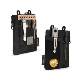 VIPERADE VE18-S Small EDC Bag Mini EDC Pocket Pouch Tool Organiser, Small EDC Organiser Tool Bag with 6 Pockets, EDC Organiser Bag for Men, Small Multitool Pockets Organiser Black Camouflage