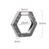 WANERSEN Titanium Keychain Hexagonal Keychain Car Keychain Pendant EDC Gadgets