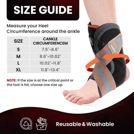 Welnove Ankle Brace: Ankle Stabilizer Brace for Women & Men, Ankle Support Sprained for Achilles,Tendon,Sprain,Injury Recovery, Comfortable Compression & Breathable Design (M, J-shaped plate)