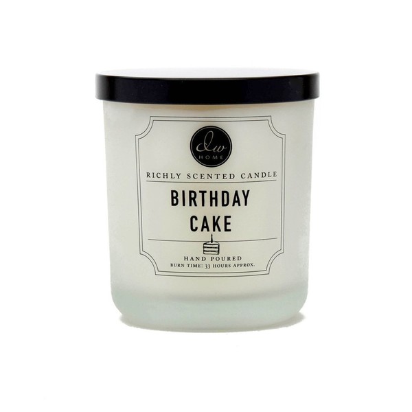 DW Home Decoware Richly Scented Candle Medium Single wick 9.69 oz ---- Birthday Cake