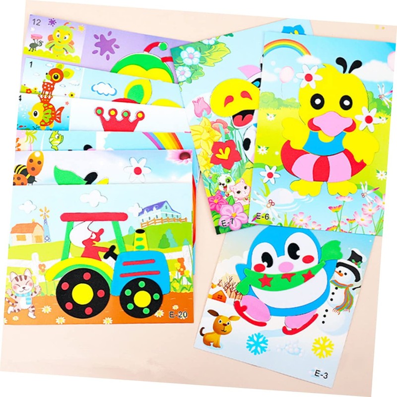 BESPORTBLE 15Pcs Eva Stickers Art Craft Kit Creative for Boys