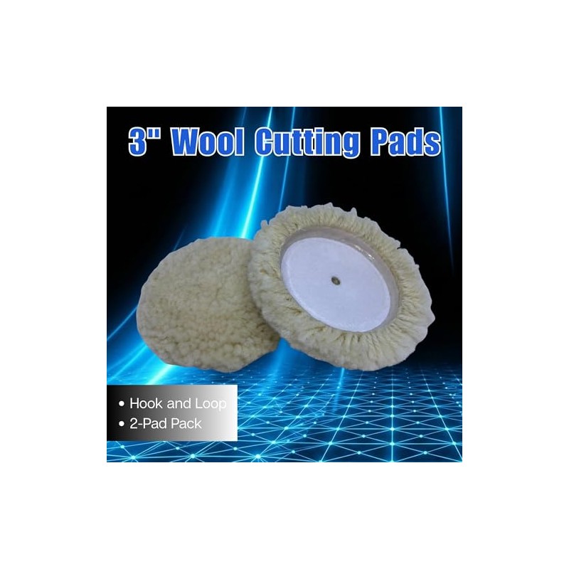 CSI 3” Mini-Wool Cutting Pad (2 Pack) 4-ply Twist |