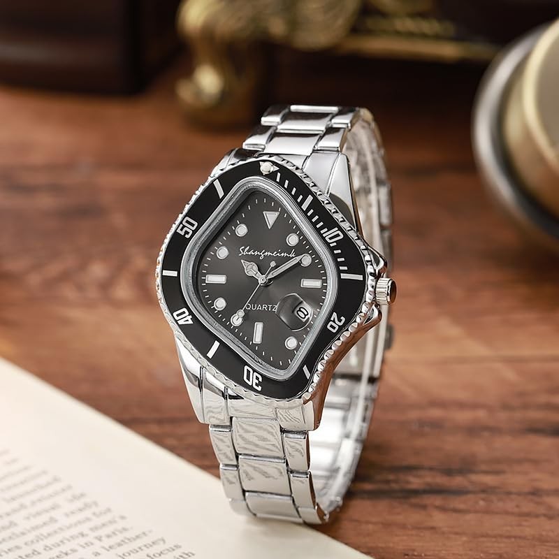 MASTOP Unique Watches for Men Waterproof Stainless Steel Wristwatch with