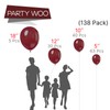 PartyWoo Balloons Different Sizes 140 pcs,2218