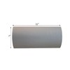 Moderne Vanity Light Cover Conversion Kit, 32"W White Textured Fabric