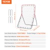 VEVOR Baseball And Softball Rebounder Net 3x4.5 ft PitchBack 3-Way