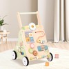 OOOK Wooden Baby Walker with Wheels, Montessori Baby Push Walker,