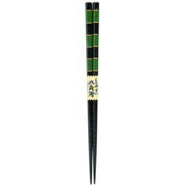 Kawai 102665 "Dishwasher Safe Chopsticks" Octagonal Chopsticks Matoi, Green, 9.1 inches (23 cm)