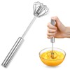 Stainless Steel Semi-Automatic Whisk, Hand Frother & Wisking Tool, Egg