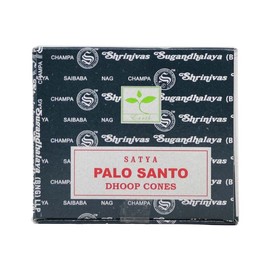 Satya Palo Santo Dhoop Cones, 48 Cones, for Meditation, Yoga, Relaxation By Rushant
