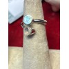 Unbranded Rainbow Moonstone thumb ring sterling silver size 9