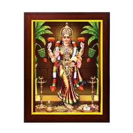 zig zag Gruha Lakshmi Photo Frame For wall / room Size Medium ( 9.5 x 13.5 inches, Acrylic Glass) Brown