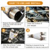 Exhaust Y Pipe 3" Inlet 2.25" Outlet Weld-on Dual Exhaust