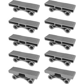 cyclingcolors 10 x Slatted Frame Caps Holder 38 mm End Cap Holder Bed Flexible Rubber Grey Duo